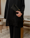 Black Cutwork Set