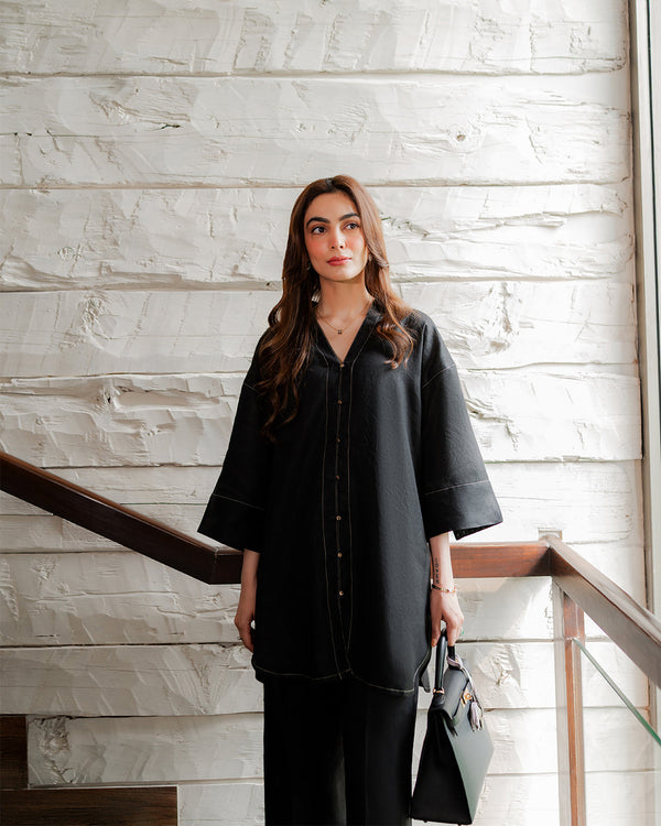Black Linen Set