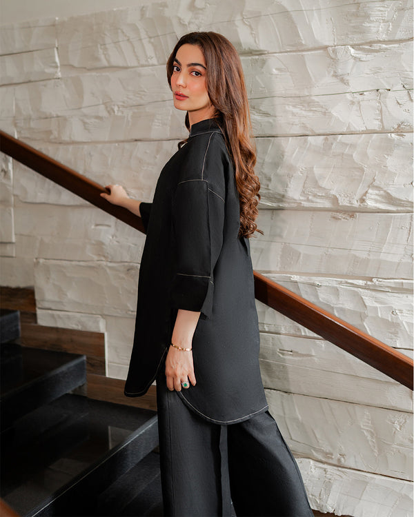 Black Linen Set