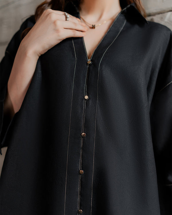 Black Linen Set