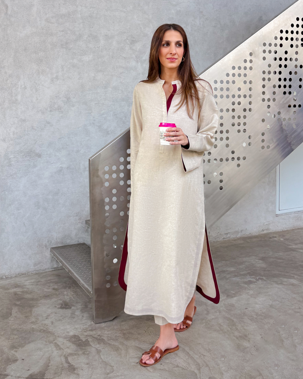 Warm Beige Two-Tone Set