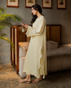 Light Yellow Embroided Thread Set