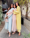 Light Pink Linen Fringe Set