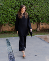 Black Cutwork Set