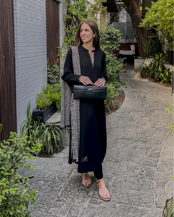 Black Twill Two-Tone Set