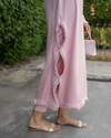 Pink Embroided Thread Set