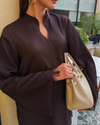 Cocoa Fringe Set