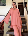 Dusty Rose Fringe Set
