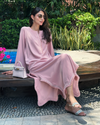 Pink Embroided Thread Set