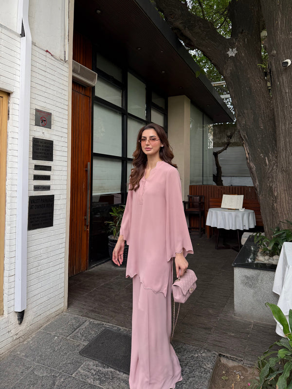 Tea Pink Scallop Set