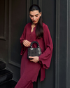 Burgundy Scallop Set