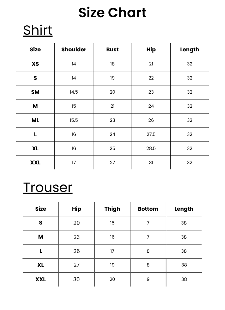 Size Chart Image