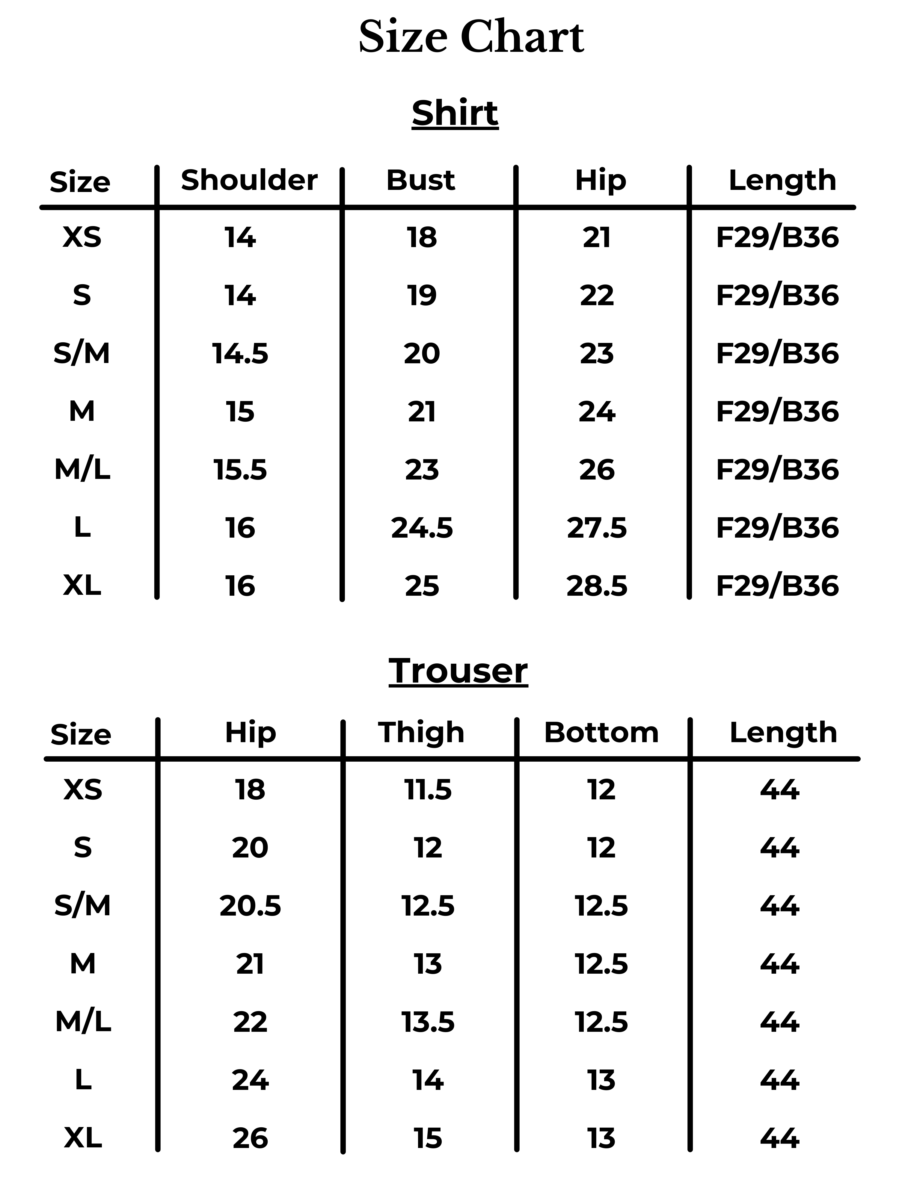 Size Chart Image