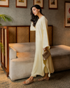 Light Yellow Embroided Thread Set